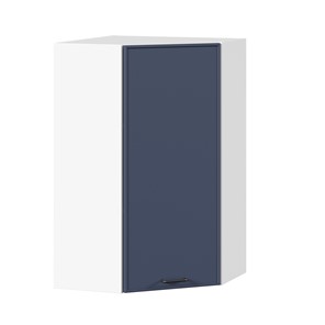 Угловой кухонный шкаф высокий Индиго ЛД 298.620.000.117, Белый/Тёмно-синий в Йошкар-Оле