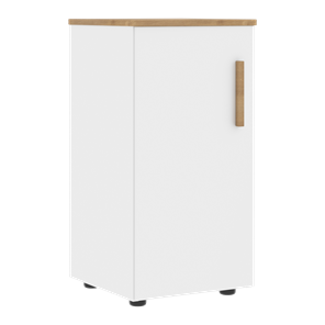 Шкаф колонна низкий с глухой левой дверью FORTA Белый-Дуб Гамильтон FLC 40.1 (L) (399х404х801) в Йошкар-Оле