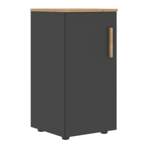 Шкаф колонна низкий с глухой левой дверью FORTA Графит-Дуб Гамильтон  FLC 40.1 (L) (399х404х801) в Йошкар-Оле