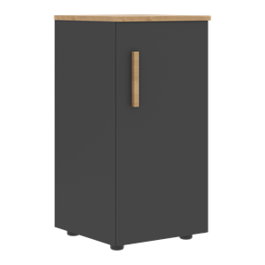 Низкий шкаф колонна с глухой дверью правой FORTA Графит-Дуб Гамильтон  FLC 40.1 (R) (399х404х801) в Йошкар-Оле