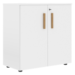 Низкий шкаф широкий с малыми дверцами FORTA Белый FLC 80.1(Z) (798х404х801) в Йошкар-Оле