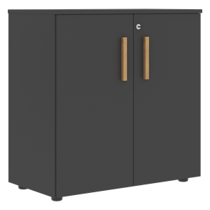 Низкий шкаф с малыми дверцами широкий FORTA Черный Графит FLC_80.1_Z__grafit.png FLC 80.1(Z) (798х404х801) в Йошкар-Оле