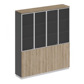 Шкаф для документов со стеклянными дверьми Speech Cube (180.2x40x203.4) СИ 315 ДС АР ДС/ХР в Йошкар-Оле