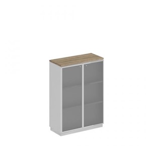 Шкаф для документов средний стекло в рамке Speech Cube (90x40x124.6) СИ 319 ДС БП ХР в Йошкар-Оле