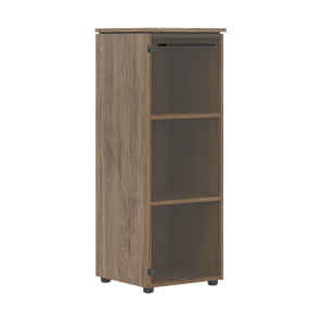 Средний шкаф колонна с глухой стеклянной дверью MORRIS TREND Антрацит/Кария Пальмира MMC 42.1 (429х423х821) в Йошкар-Оле