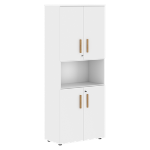 Шкаф с глухими малыми дверьми FORTA Белый FHC 80.4(Z) (798х404х1965) в Йошкар-Оле
