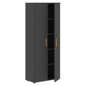 Шкаф широкий высокий FORTA Черный Графит FHC 80.1(Z) (798х404х1965) в Йошкар-Оле