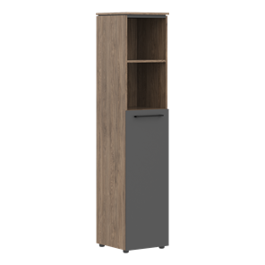 Шкаф колонка с глухой средней дверью MORRIS TREND Антрацит/Кария Пальмира MHC 42.6 (429х423х1956) в Йошкар-Оле