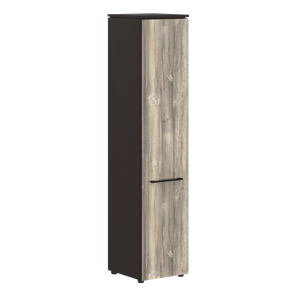 Шкаф колонка с глухой дверью MORRIS  Дуб Базель/Венге Магия MHC 42.1 (429х423х1956) в Йошкар-Оле