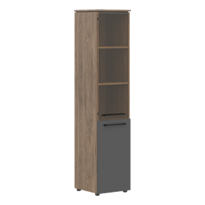 Шкаф высокий комбинированный MORRIS TREND Антрацит/Кария Пальмира MHC  42.2 (429х423х1956) в Йошкар-Оле