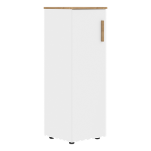 Средний шкаф колонна с глухой дверью левой FORTA Белый-Дуб Гамильтон  FMC 40.1 (L) (399х404х801) в Йошкар-Оле - предосмотр