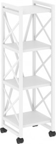 Стеллаж мобильный Loft VR.L-MST.K-4.4, Белый/Белый металл в Йошкар-Оле