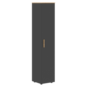 Высокий шкаф колонна с глухой дверью FORTA Графит-Дуб Гамильтон   FHC 40.1 (L/R) (399х404х1965) в Йошкар-Оле