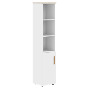Высокий шкаф с глухой средней дверью  правой FORTA Белый FHC 40.6 (R) (399х404х1965) в Йошкар-Оле