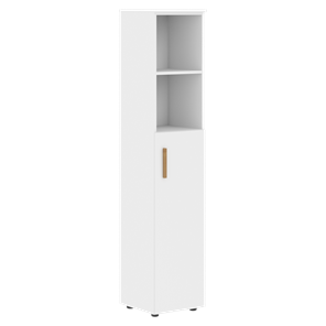 Шкаф колонна высокий с глухой средней дверью правой FORTA Белый FHC 40.5 (R) (399х404х1965) в Йошкар-Оле