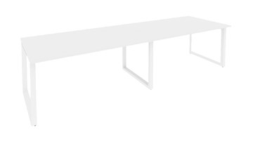 Офисный стол для переговоров O.MO-PRG-2.4 Белый/Белый бриллиант в Йошкар-Оле