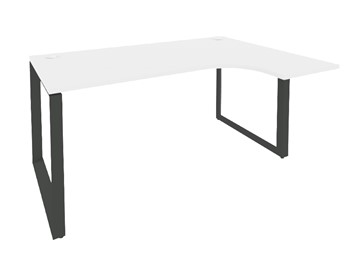 Угловой письменный стол O.MO-SA-4R Антрацит/Белый бриллиант в Йошкар-Оле