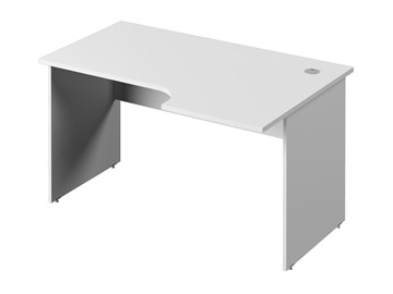 Письменный стол С-34 правый, цвет Белый в Йошкар-Оле