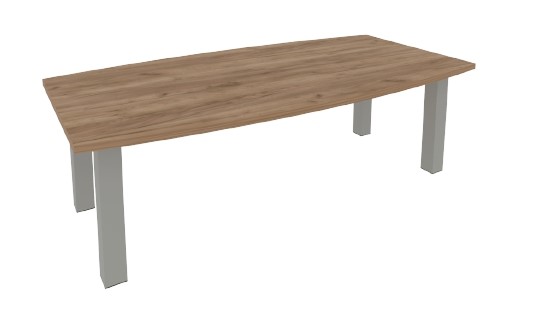 Конференц-стол переговорный KPRG-2 Серый/Дуб Табак в Йошкар-Оле - изображение