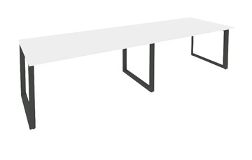 Стол для переговорки O.MO-PRG-2.4 Антрацит/Белый бриллиант в Йошкар-Оле