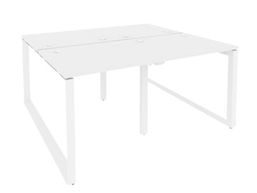 Стол на металлокаркасе O.MO-D.RS-4.0.8, Белый/Белый бриллиант в Йошкар-Оле