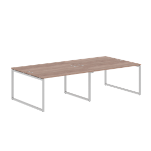Переговорный стол XTEN-Q Дуб-сонома-серебро XQWST 2814 (2806х1406х750) в Йошкар-Оле