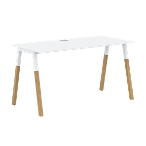 Письменный стол FORTA Белый-Белый-Бук  FST 1367 (1380х670х733) в Йошкар-Оле