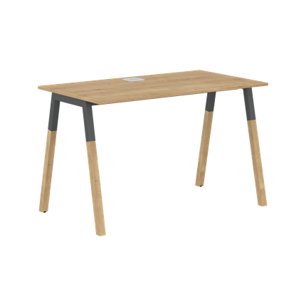 Письменный стол FORTA Дуб Гамильтон-Черный графит-Бук FST 1167 (1180х670х733) в Йошкар-Оле - изображение