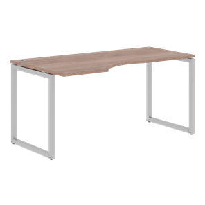 Письменный стол с боковым левым выступом XTEN-Q Дуб-сонома-серебро XQCET 169 (L) (1600х900х750) в Йошкар-Оле