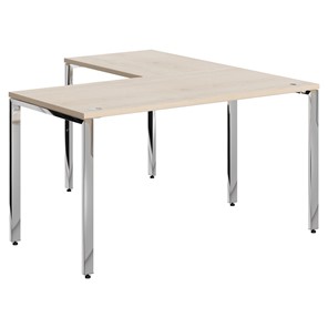 Письменный угловой  стол для персонала левый XTEN GLOSS  Бук Тиара  XGCT 1415.1 (L) (1400х1500х750) в Йошкар-Оле