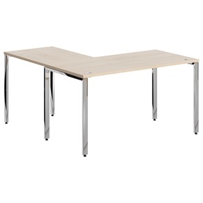 Письменный угловой  стол для персонала правый XTEN GLOSS  Бук Тиара  XGCT 1415.1 (R) (1400х1500х750) в Йошкар-Оле