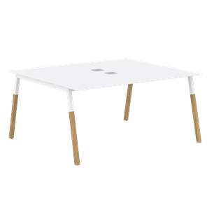 Переговорный стол FORTA Белый-Белый-Бук FWST 1513 (1580x1346x733) в Йошкар-Оле