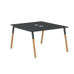Стол для переговоров FORTA Черный Графит-Черный Графит-Бук  FWST 1113 (1180x1346x733) в Йошкар-Оле