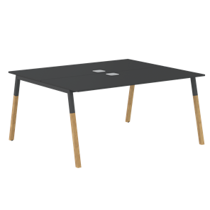 Стол для переговоров FORTA Черный Графит-Черный Графит-Бук FWST 1513 (1580x1346x733) в Йошкар-Оле