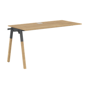 Переговорный стол FORTA Дуб Гамильтон-Черный графит-Бук  FIST 1167 (1180х670х733) в Йошкар-Оле