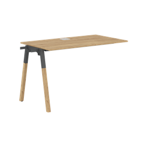 Переговорный стол FORTA Дуб Гамильтон-Черный графит-Бук FIST 1367 (1380х670х733) в Йошкар-Оле