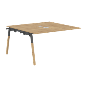 Переговорный стол FORTA Дуб Гамильтон-Черный графит-Бук FIWST 1313 (1380х1346х733) в Йошкар-Оле