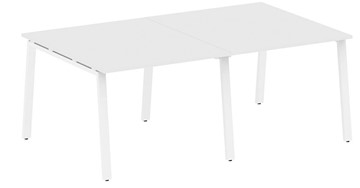 Офисный стол для переговоров БА.ПРГ-2.1, Белый/Белый в Йошкар-Оле