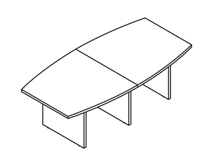 Конференц-стол переговорный MORRIS TREND Антрацит/Кария Пальмираа MCT 2412.1 (2400x1200x750) в Йошкар-Оле - изображение 1