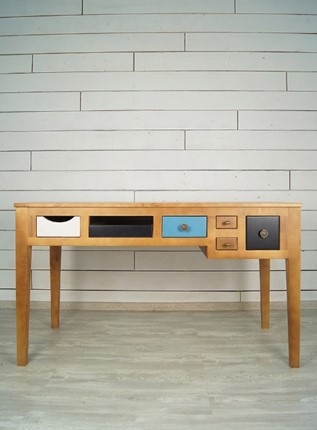Стол письменный Aquarelle Birch с 6 ящиками (RE-12ETG/4) в Йошкар-Оле - изображение