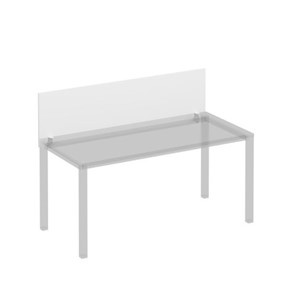 Экран для стола 160 на белом каркасе с кронштейнами Комфорт КФ, белый премиум (160x45x1.8) К.Б 843 в Йошкар-Оле