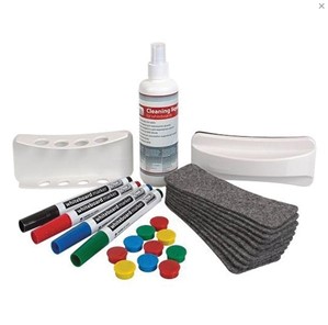 Комплект для магнитно-маркерной доски 2х3, AS111 (4 маркера, держатель, чистящее средство, стиратель, салфетки) в Йошкар-Оле