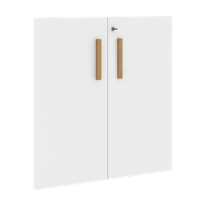 Двери для шкафов низкие с замком FORTA Белый FLD 40-2(Z) (794х18х766) в Йошкар-Оле