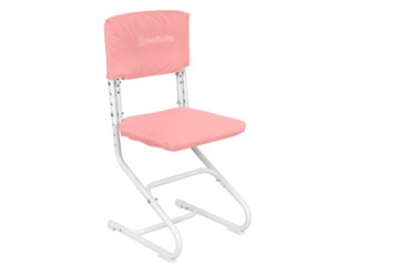 Набор чехлов на сиденье и спинку стула СУТ.01.040-01 Розовый, Замша в Йошкар-Оле