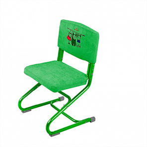 Чехол для стула СУТ 01-01 Зеленый, Замша в Йошкар-Оле