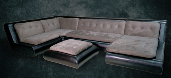 П-образный диван Эвелина со столом-пуфом в Йошкар-Оле - изображение
