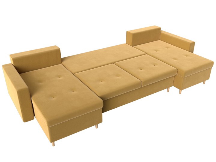 П-образный диван Белфаст, Желтый (Микровельвет) в Йошкар-Оле - изображение 2