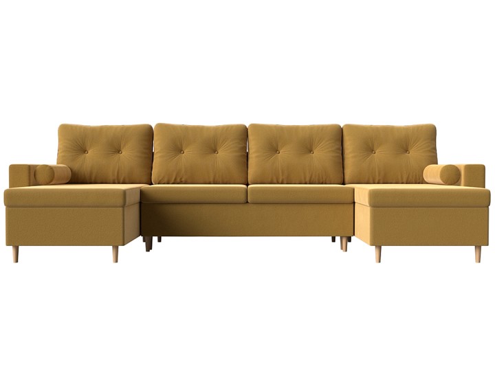 П-образный диван Белфаст, Желтый (Микровельвет) в Йошкар-Оле - изображение 5