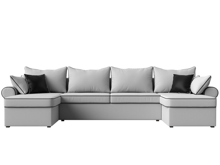 Большой П-образный диван Элис, Белый (экокожа) в Йошкар-Оле - изображение 3