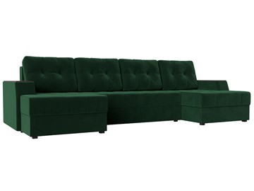 П-образный диван Эмир, Зеленый (Велюр) боннель в Йошкар-Оле